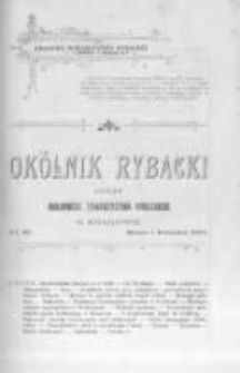 Okólnik Rybacki. Organ Krajowego Towarzystwa Rybackiego w Krakowie. 1907 nr92