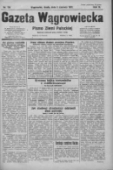 Gazeta Wągrowiecka: pismo ziemi pałuckiej 1931.06.03 R.11 Nr126