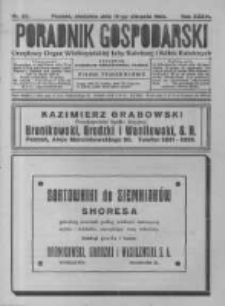 Poradnik Gospodarski. Pismo Tygodniowe. 1925.08.16 R.36 nr33