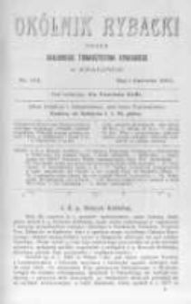 Ok&oacute;lnik Rybacki. Organ Krajowego Towarzystwa Rybackiego w Krakowie. 1911 nr117