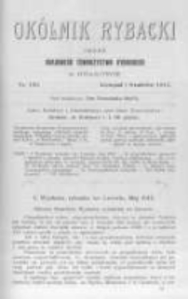 Ok&oacute;lnik Rybacki. Organ Krajowego Towarzystwa Rybackiego w Krakowie. 1911 nr120