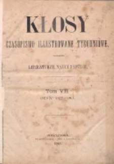 Kłosy: czasopismo ilustrowane, tygodniowe, poświęcone literaturze, nauce i sztuce 1868.06.20(07.02) T.7 Nr157