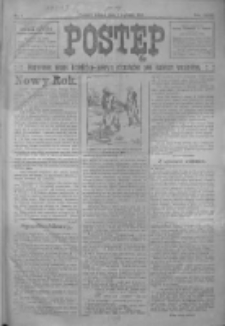 Postęp: narodowe pismo katolicko-ludowe niezależne pod każdym względem 1916.01.01 R.27 Nr1