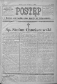 Postęp: narodowe pismo katolicko-ludowe niezależne pod każdym względem 1916.01.04 R.27 Nr2