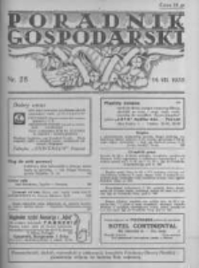 Poradnik Gospodarski. Pismo Tygodniowe. 1935.07.14 R.46 nr28