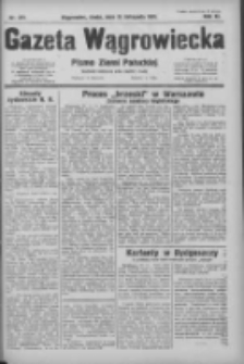 Gazeta Wągrowiecka: pismo ziemi pałuckiej 1931.11.25 R.11 Nr273