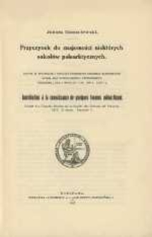 Przyczynek do znajomości niekt&oacute;rych sokoł&oacute;w palearktycznych