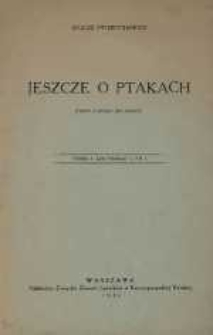 Jeszcze o ptakach