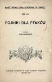 Pojniki dla ptak&oacute;w