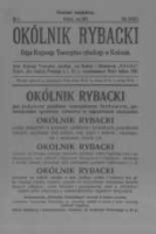 Ok&oacute;lnik Rybacki. Organ Krajowego Towarzystwa Rybackiego w Krakowie. 1917 nr1
