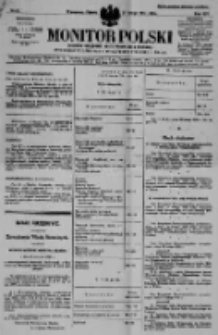 Monitor Polski. Dziennik Urzędowy Rzeczypospolitej Polskiej. 1931.02.27 R.14 nr47