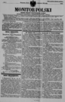 Monitor Polski. Dziennik Urzędowy Rzeczypospolitej Polskiej. 1939.01.04 R.22 nr3