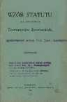 Wz&oacute;r statutu dla powiatowych Towarzystw Łowieckich