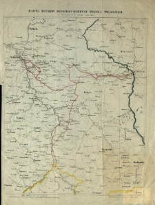 Karta ruch&oacute;w drugiego korpusu Wojska Polskiego od 23 sierpnia do 16 września 1831 r.