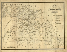 Carte de la Lithuanie Russe