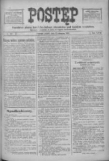 Postęp: narodowe pismo katolicko-ludowe niezależne pod każdym względem 1916.08.18 R.27 Nr187