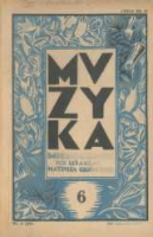 Muzyka. 1929 R.6 nr6