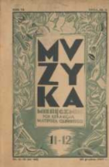 Muzyka. 1929 R.6 nr11-12