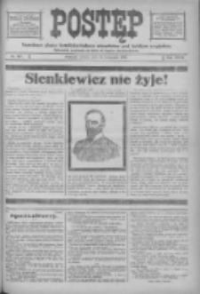 Postęp: narodowe pismo katolicko-ludowe niezależne pod każdym względem 1916.11.18 R.27 Nr265