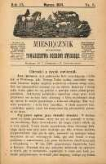 Miesięcznik Galicyjskiego Towarzystwa Ochrony Zwierząt 1884 Nr3