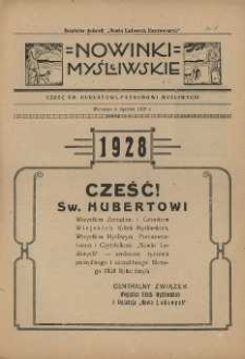 Nowinki Myśliwskie 1928 Nr1