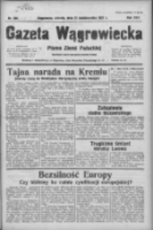 Gazeta Wągrowiecka: pismo ziemi pałuckiej 1937.10.12 R.17 Nr235