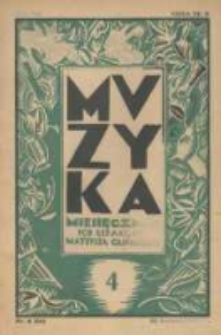 Muzyka. 1930 R.7 nr4