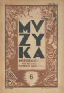 Muzyka. 1930 R.7 nr6