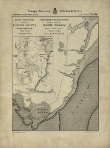 Mapa szańc&oacute;w w okolicy Ciepłego i Gniewu w Prusach Kr&oacute;lewskich