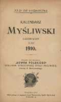 Kalendarz myśliwski ilustrowany na rok 1910