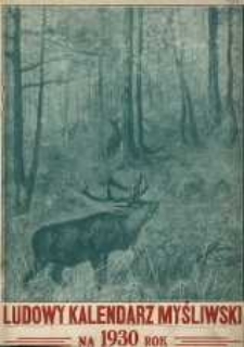 Ludowy kalendarz myśliwski na 1930 rok