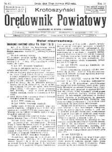 Krotoszyński Orędownik Powiatowy 1932.06.22 R.57 Nr47