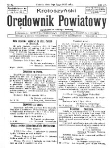 Krotoszyński Orędownik Powiatowy 1932.07.09 R.57 Nr52