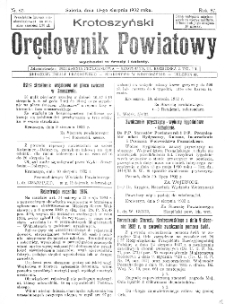 Krotoszyński Orędownik Powiatowy 1932.08.13 R.57 Nr62