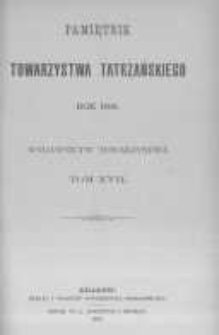 Pamiętnik Towarzystwa Tatrzańskiego. 1896 T.17