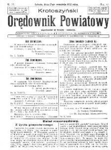Krotoszyński Orędownik Powiatowy 1932.09.17 R.57 Nr72