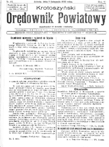 Krotoszyński Orędownik Powiatowy 1932.11.05 R.57 Nr85