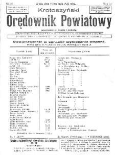 Krotoszyński Orędownik Powiatowy 1932.11.09 R.57 Nr86