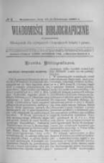 Wiadomości Bibliograficzne Warszawskie. 1882 R.1 nr3