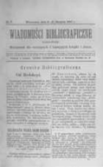 Wiadomości Bibliograficzne Warszawskie. 1882 R.1 nr7