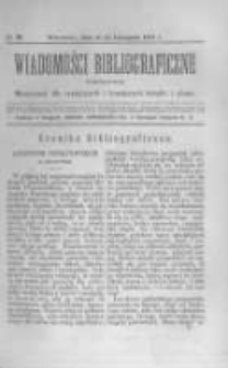Wiadomości Bibliograficzne Warszawskie. 1882 R.1 nr10