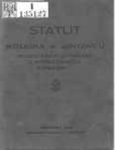 Statut "Rolnika" w Janowcu: Sp&oacute;łdzielni Rolniczo-Handlowej z odpowiedzialnością ograniczononą