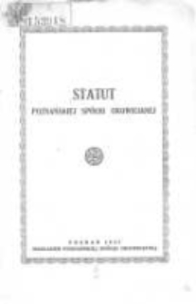 Statut Poznańskiej Sp&oacute;łki Okowicianej