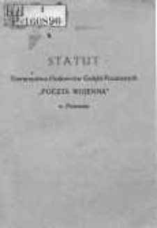 Statut Towarzystwa Hodowc&oacute;w Gołębi Pocztowych "Poczta Wojenna" w Poznaniu