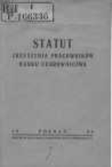 Statut Zrzeszenia Pracownik&oacute;w Banku Cukrownictwa