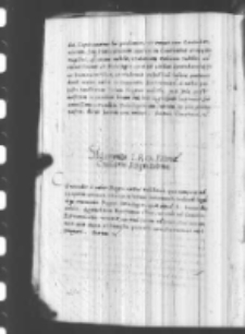 Sigismundus I rex Poloniae consiliariis regni Poloniae, Krak&oacute;w 2 X 1537