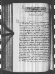 Responsum a Sigismundo I rege Pol. Fracco de Frange panibus archiepo Colocensi oratori regis Ioannis [...] per Samuelem Maricowski [...]