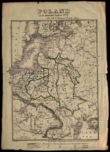 Poland "as it existed before 1772" (Art. 14 of General Treaty 1815). J[ames] W[yld] del.