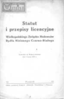 Statut i przepisy licencyjne Wielkopolskiego Związku Hodowc&oacute;w Bydła Nizinnego Czarno-Białego