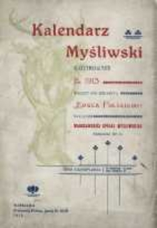 Kalendarz myśliwski ilustrowany na rok 1913